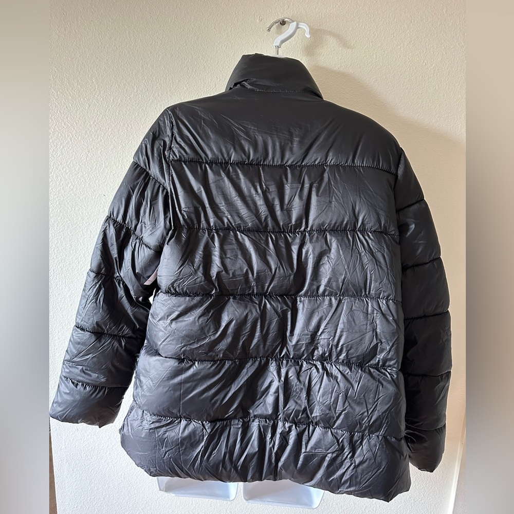 Old Navy Black Puffer Jacket NWT Size Large Petite Zip Front - Picture 5 of 6